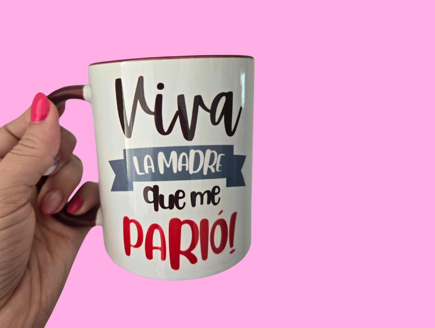 Taza con asa de color 11oz