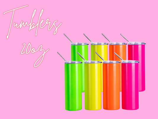 Tumbler 20oz Color Neon