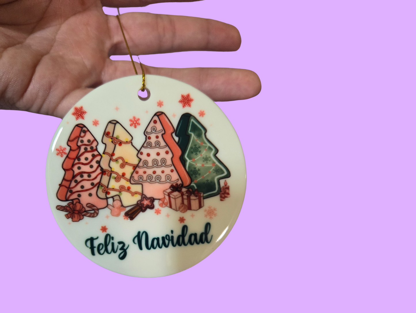 Pink Christmas ornament